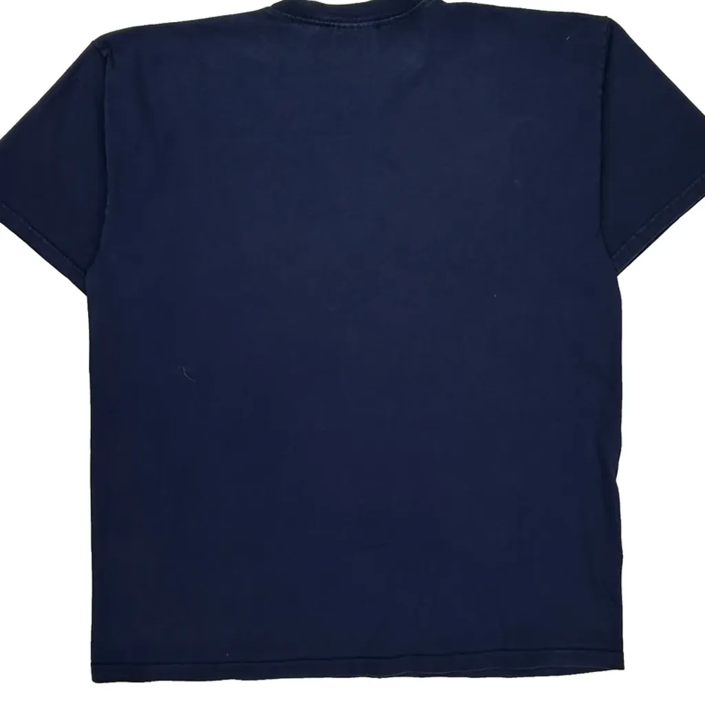 Nike T-Shirt - Large Navy Cotton - Image 7