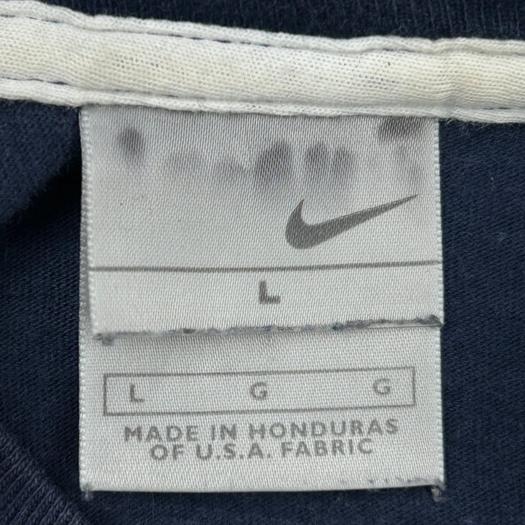 Nike T-Shirt - Large Navy Cotton - Image 3