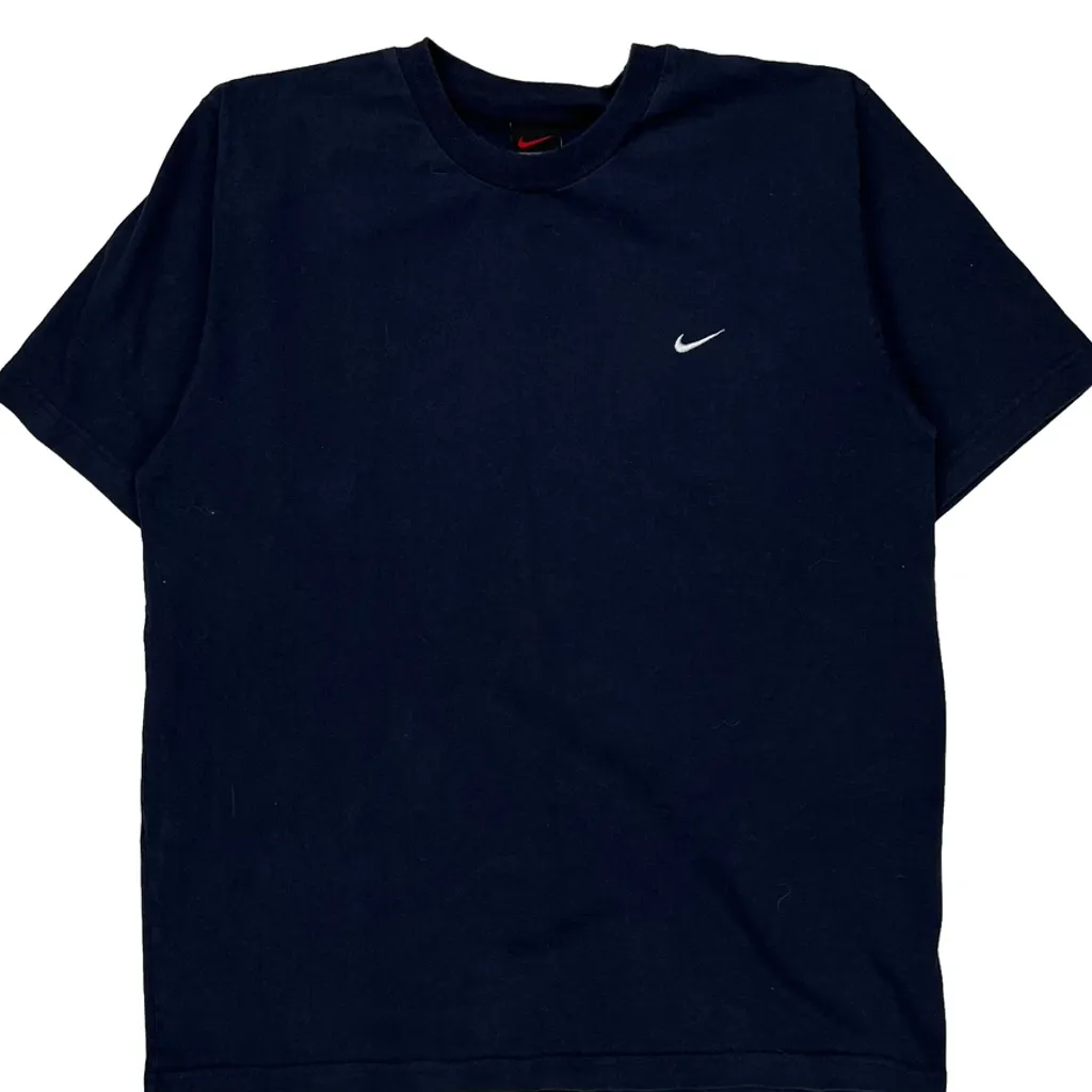 Nike T-Shirt - Medium Navy Cotton - Image 5