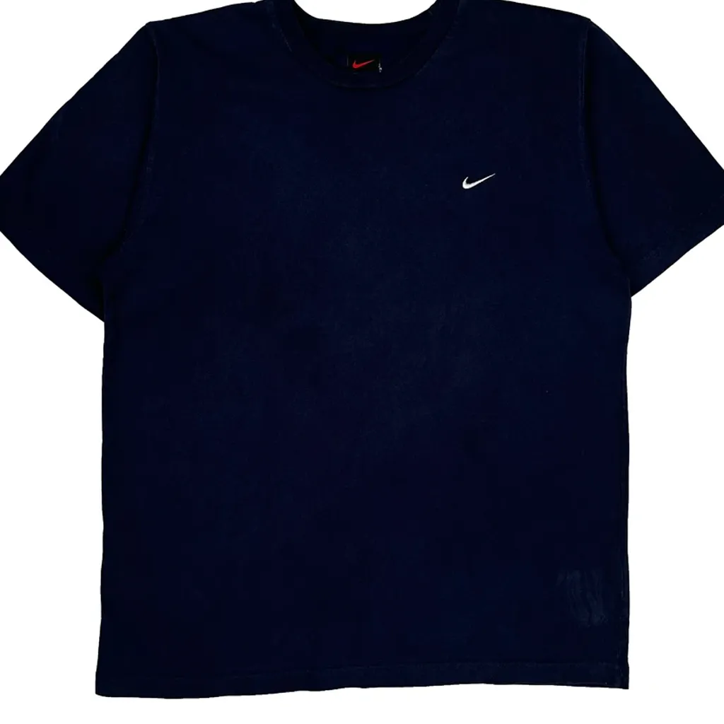 Nike T-Shirt - Medium Navy Cotton - Image 6