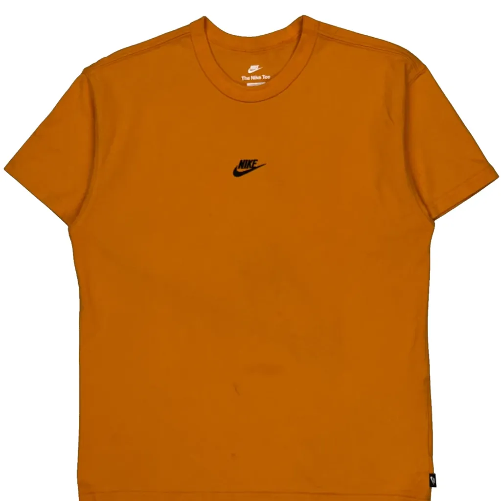 Nike T-Shirt - Medium Orange Cotton - Image 5