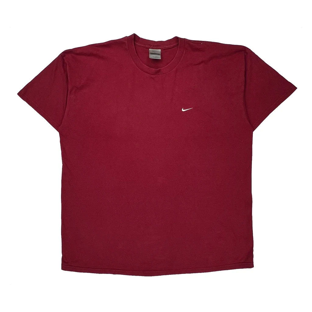 Nike T-Shirt - 2XL Red Cotton