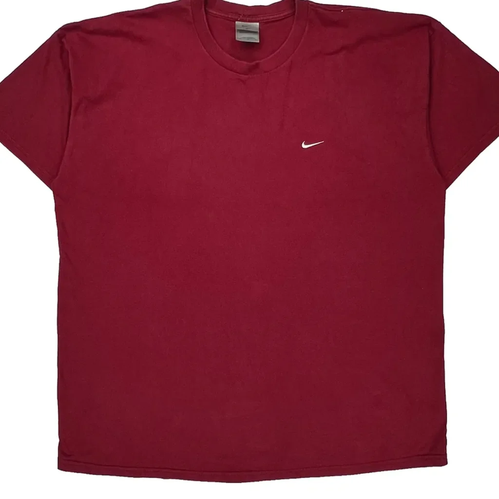 Nike T-Shirt - 2XL Red Cotton - Image 4