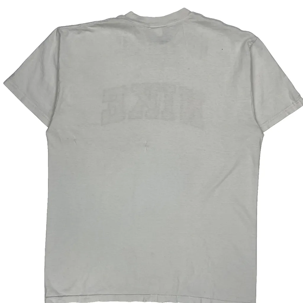 Nike College T-Shirt - Large White Cotton - Image 7