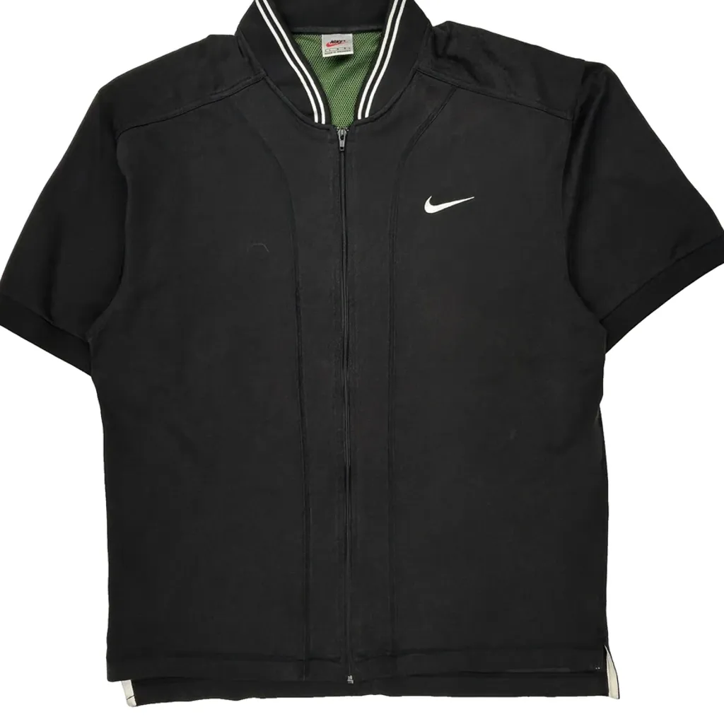 Nike Track Jacket - Large Black Cotton - Image 5