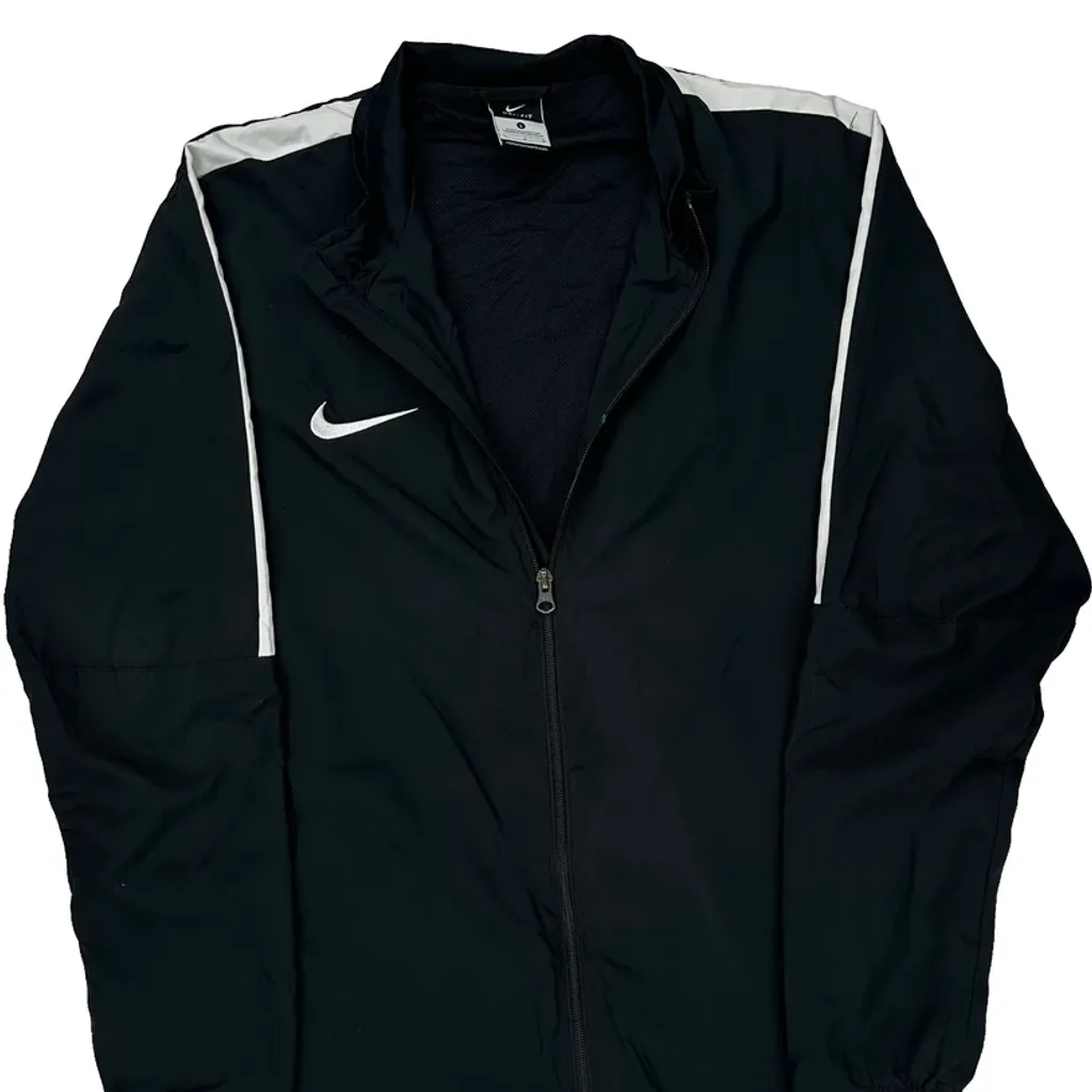 Nike Track Jacket - Large Black Polyester - Image 4