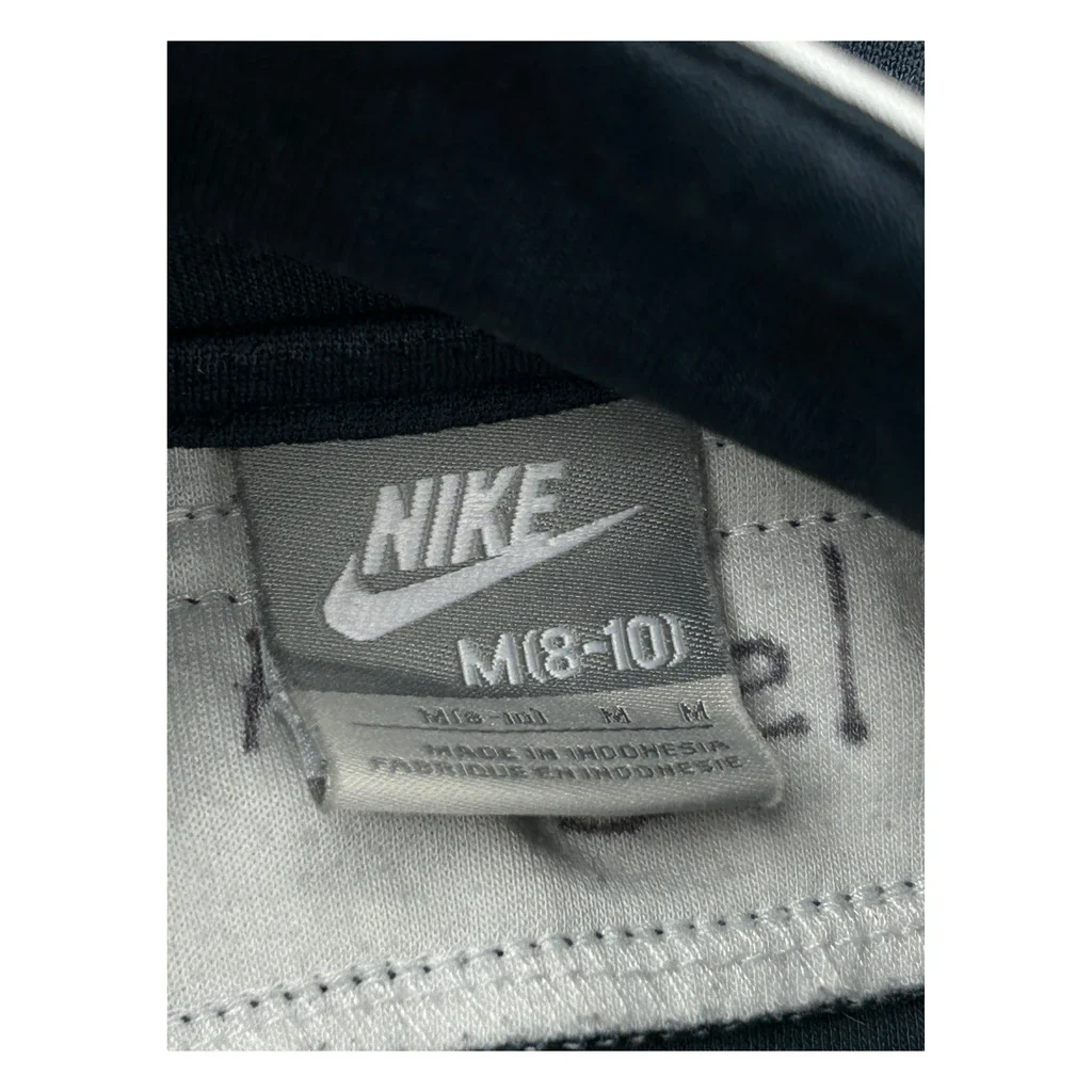 Nike Striped Track Jacket - Medium Black Polyester - Image 2