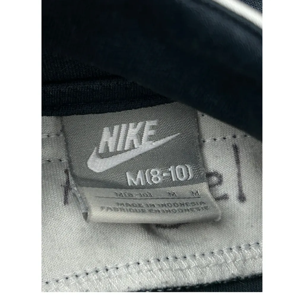 Nike Striped Track Jacket - Medium Black Polyester - Image 8