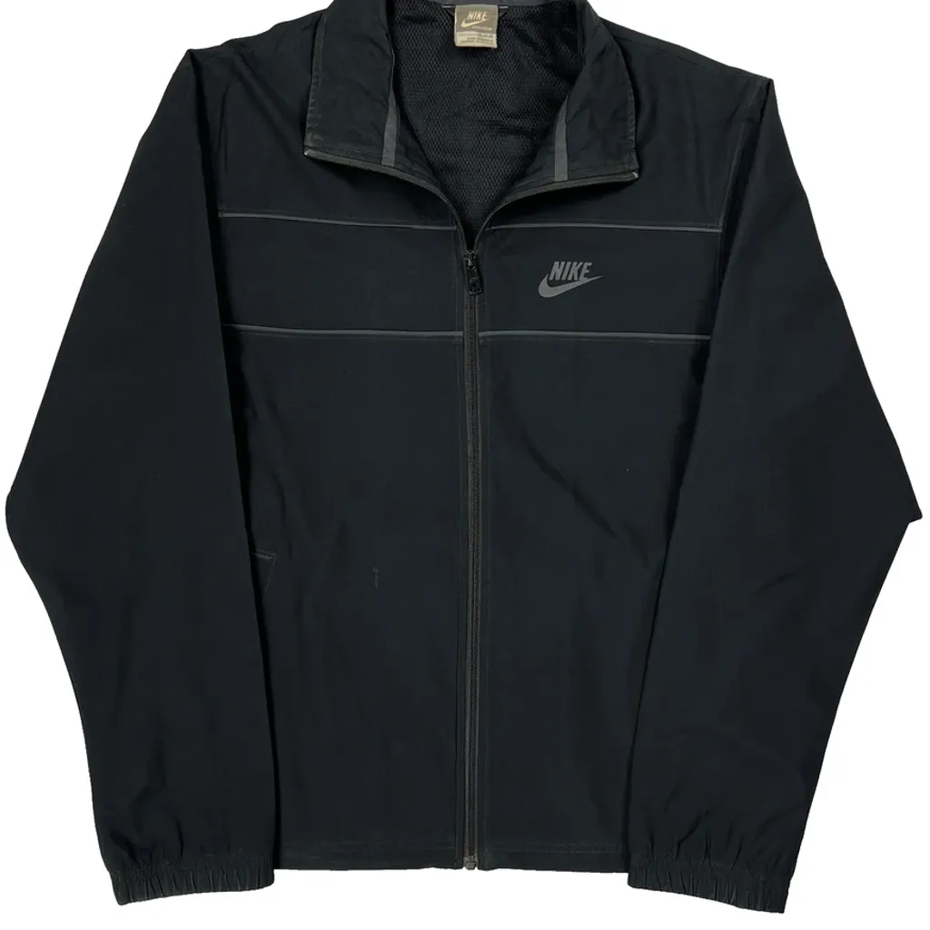 Nike Track Jacket - Medium Black Polyester - Image 5