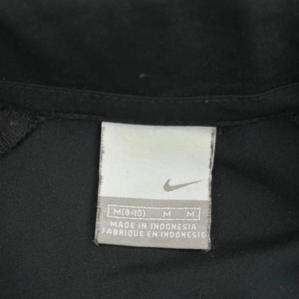 Nike Striped Track Jacket - Medium Black Polyester - Image 3