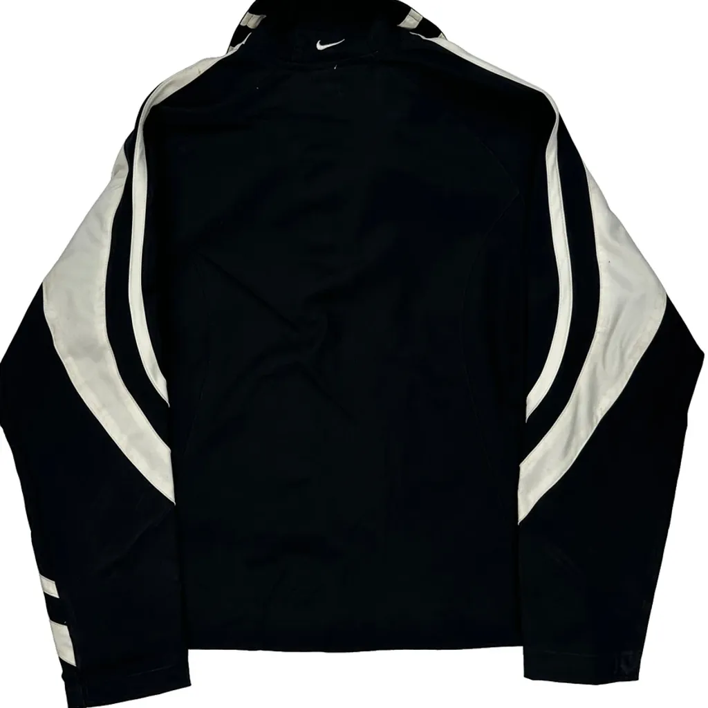 Nike Striped Track Jacket - Medium Black Polyester - Image 7