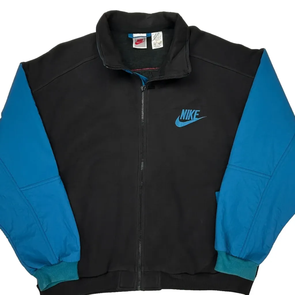 Nike Spellout Track Jacket - XL Black Cotton - Image 4