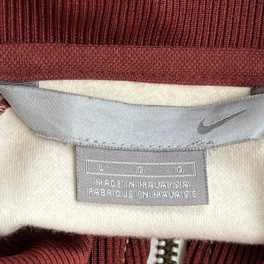 Nike Track Jacket - Large Cream Polyester - Image 3