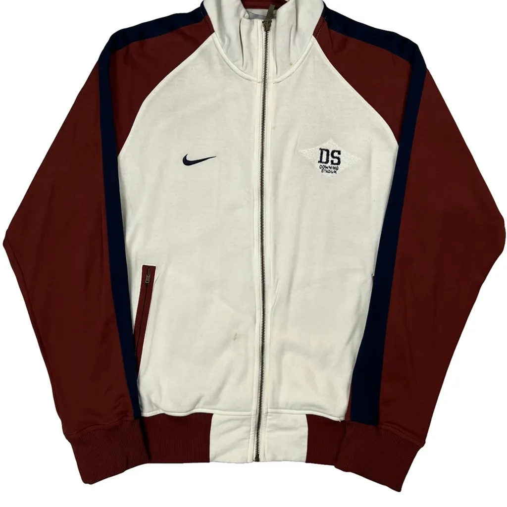Nike Track Jacket - Large Cream Polyester - Image 4