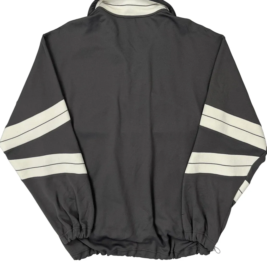 Nike Striped Track Jacket - Medium Grey Polyester - Image 6