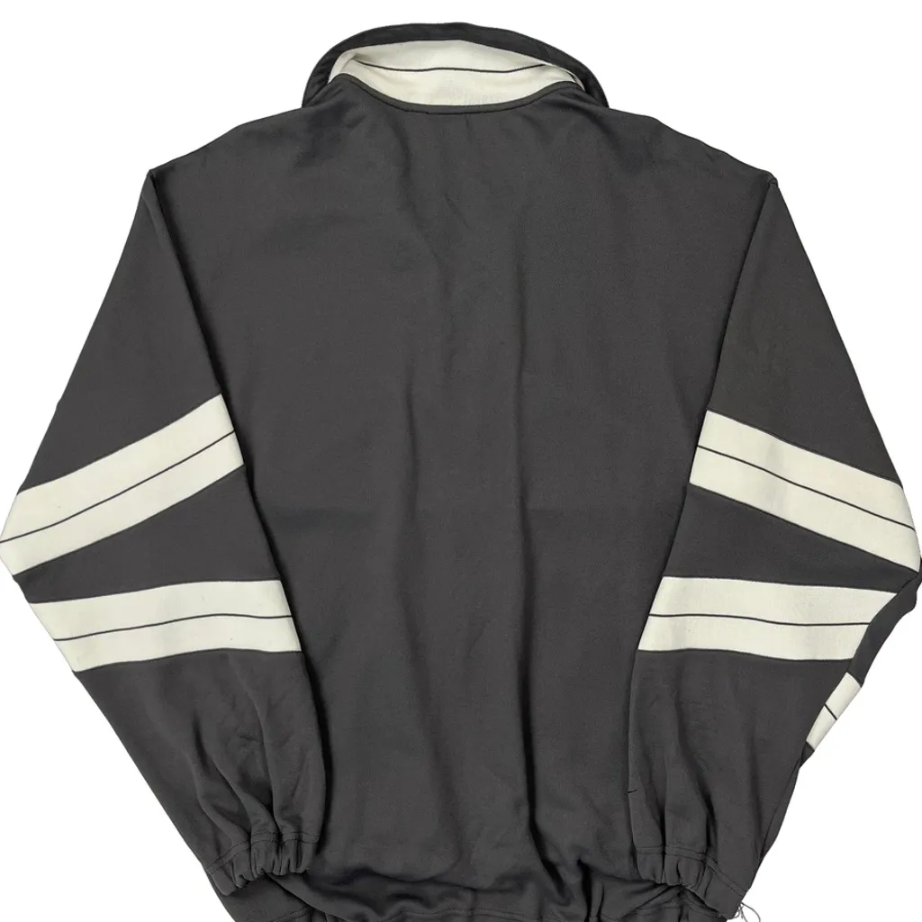 Nike Striped Track Jacket - Medium Grey Polyester - Image 7