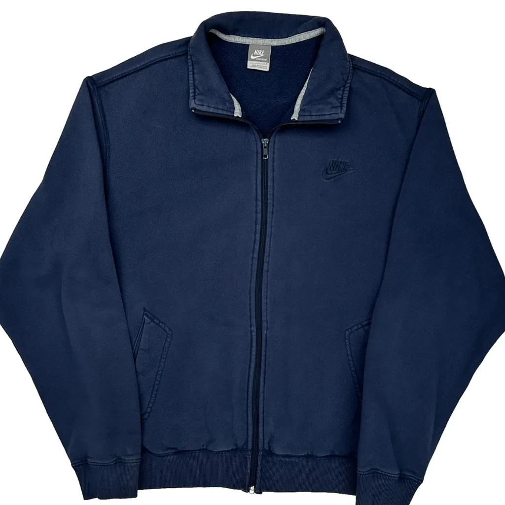 Nike Track Jacket - Large Navy Cotton - Image 4