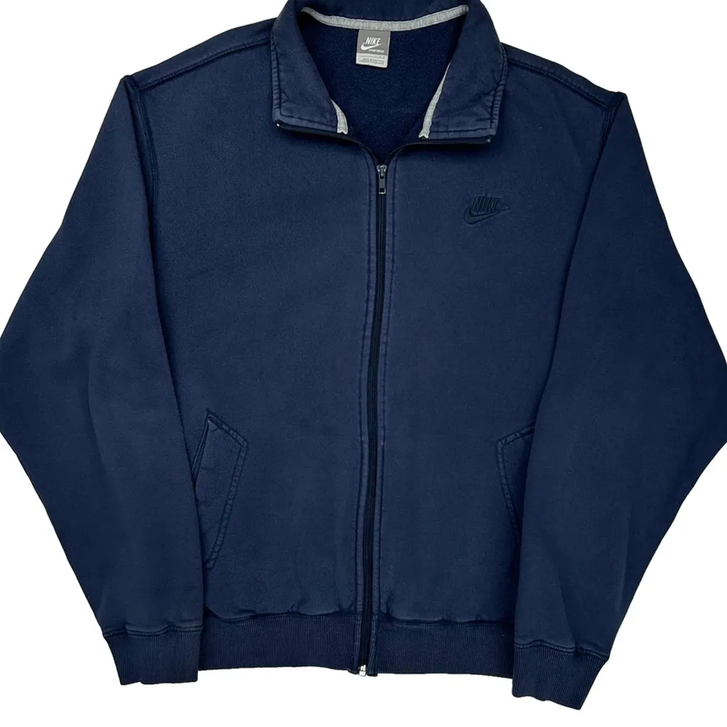 Nike Track Jacket - Large Navy Cotton - Image 5