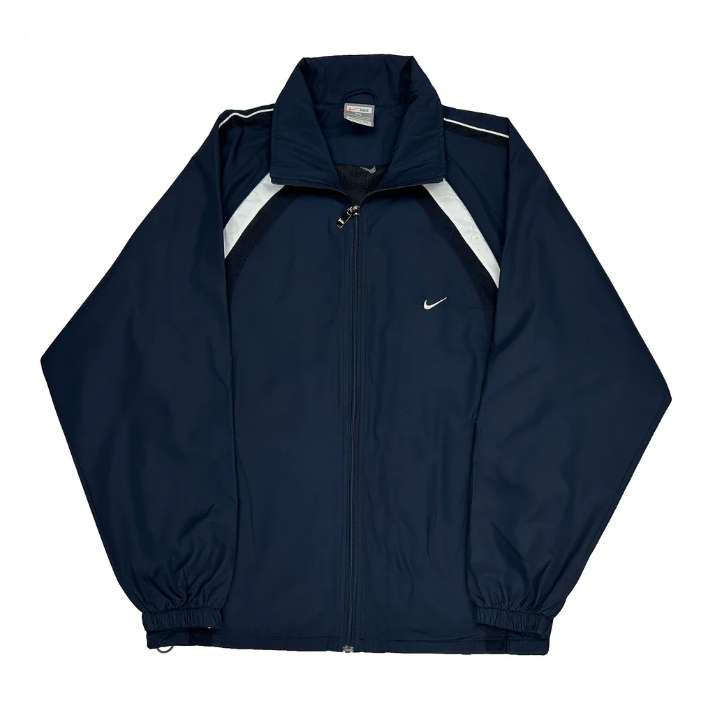 Nike Track Jacket - 2XL Navy Polyester
