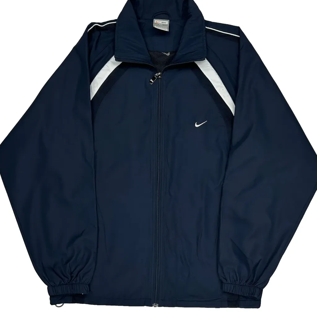 Nike Track Jacket - 2XL Navy Polyester - Image 5