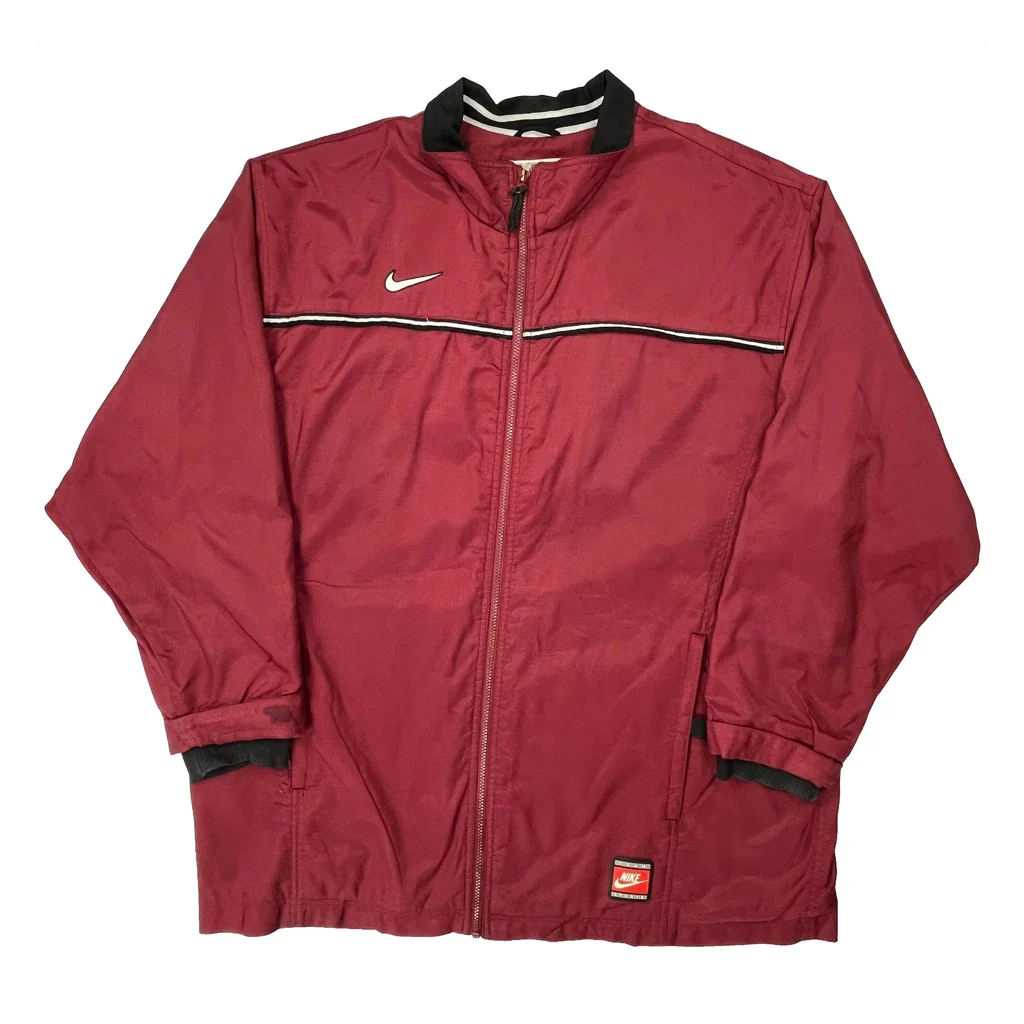 Nike Track Jacket - XL Red Polyester