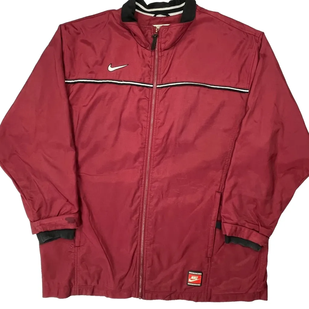 Nike Track Jacket - XL Red Polyester - Image 5