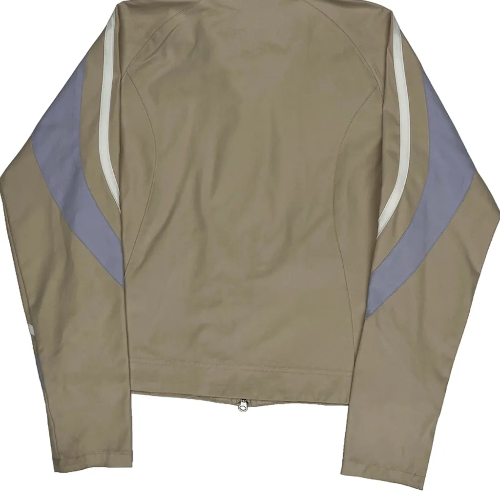 Nike Track Jacket - Small Beige Polyester - Image 6
