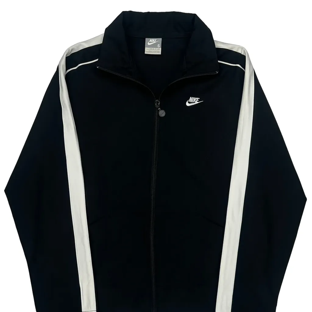 Nike Track Jacket - Small Black Polyester - Image 5