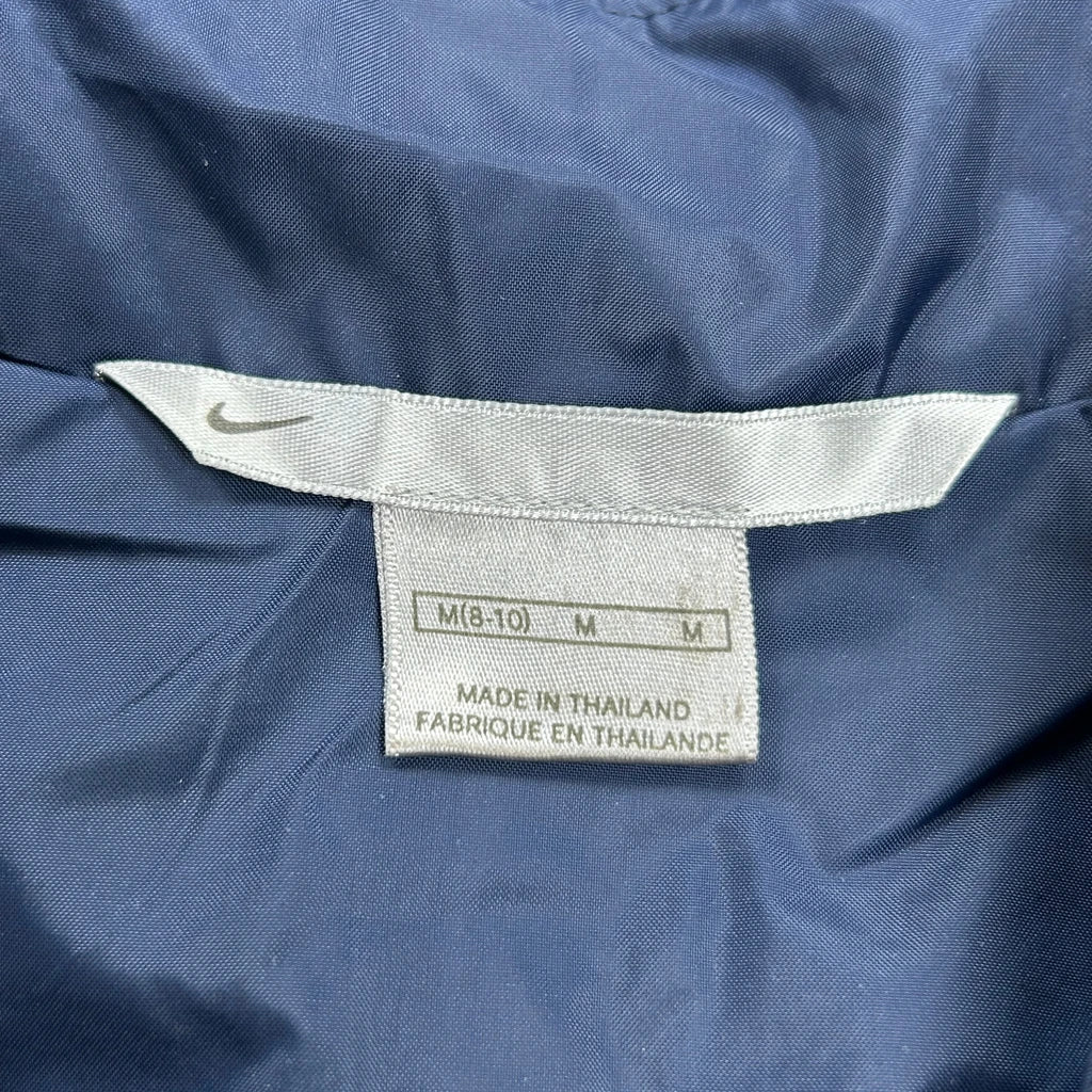 Nike Striped Track Jacket - Medium Blue Polyester - Image 3