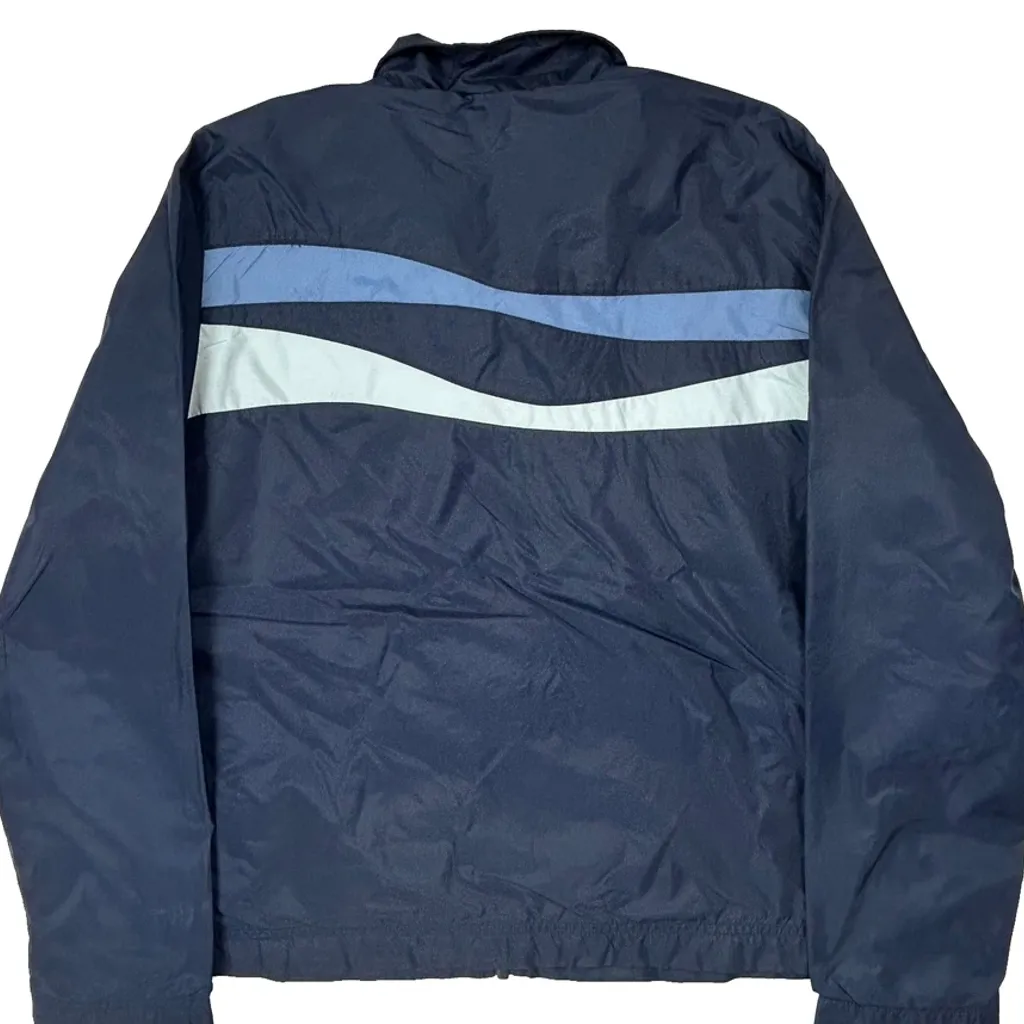 Nike Striped Track Jacket - Medium Blue Polyester - Image 7