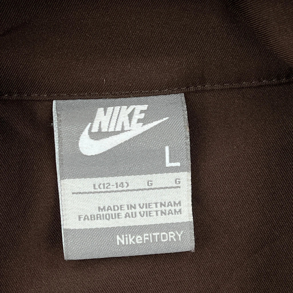 Nike Track Jacket - Large Brown Polyester - Image 3