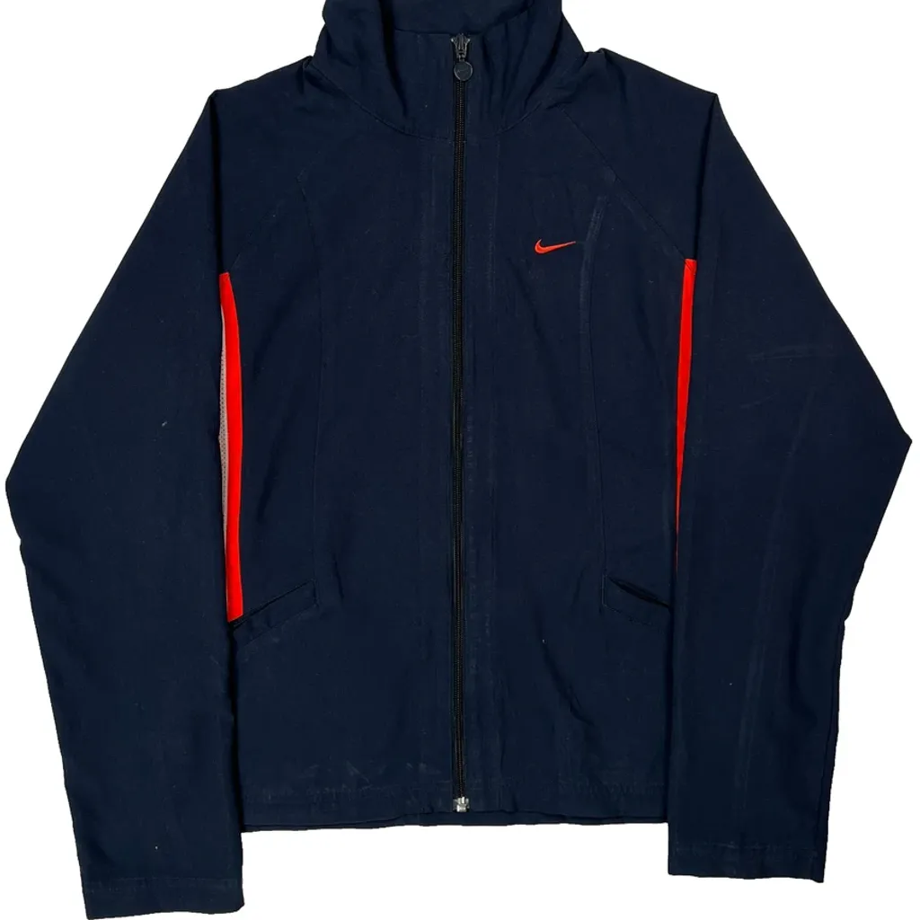 Nike Track Jacket - Medium Navy Polyester - Image 4