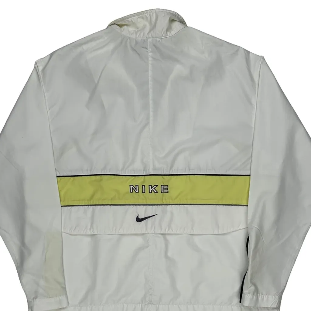 Nike Graphic Track Jacket - Small White Polyester - Image 7