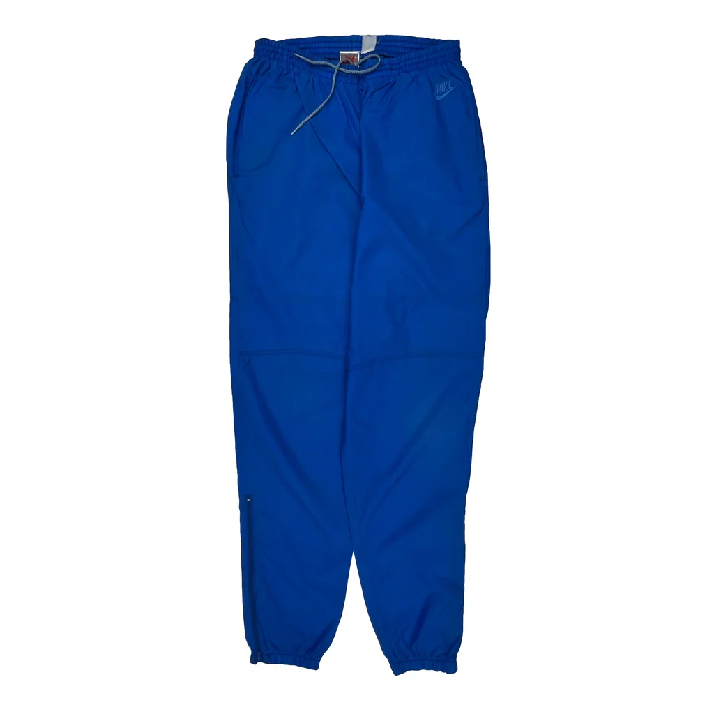 Nike Track Pants - Large Blue Polyester - Image 2