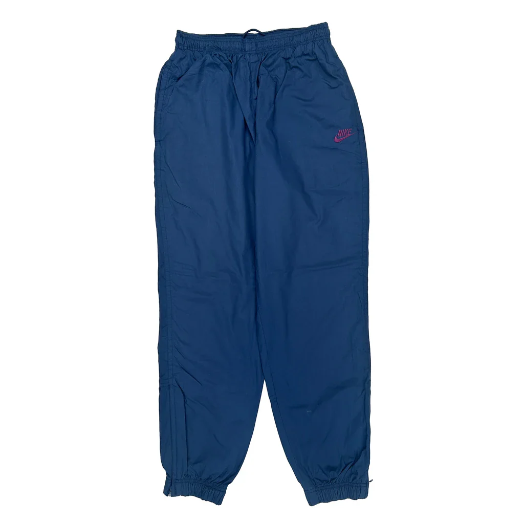Nike Track Pants - Medium Blue Cotton Blend - Image 2