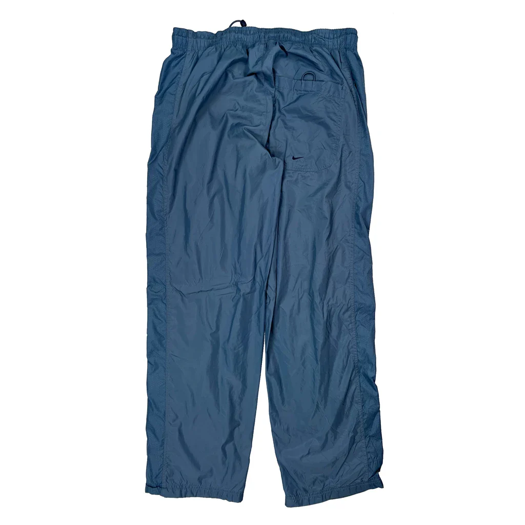 Nike Track Pants - Medium Blue Nylon - Image 2