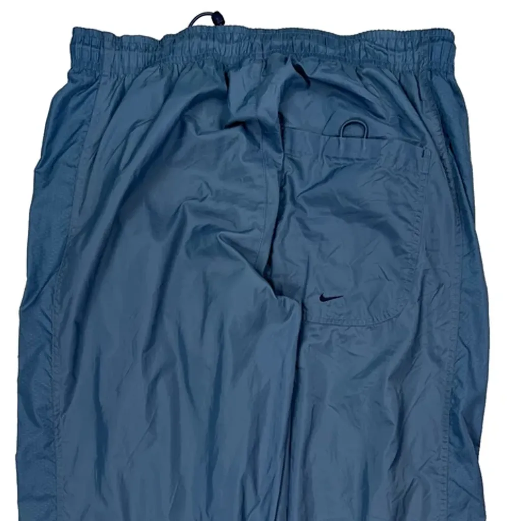 Nike Track Pants - Medium Blue Nylon - Image 6