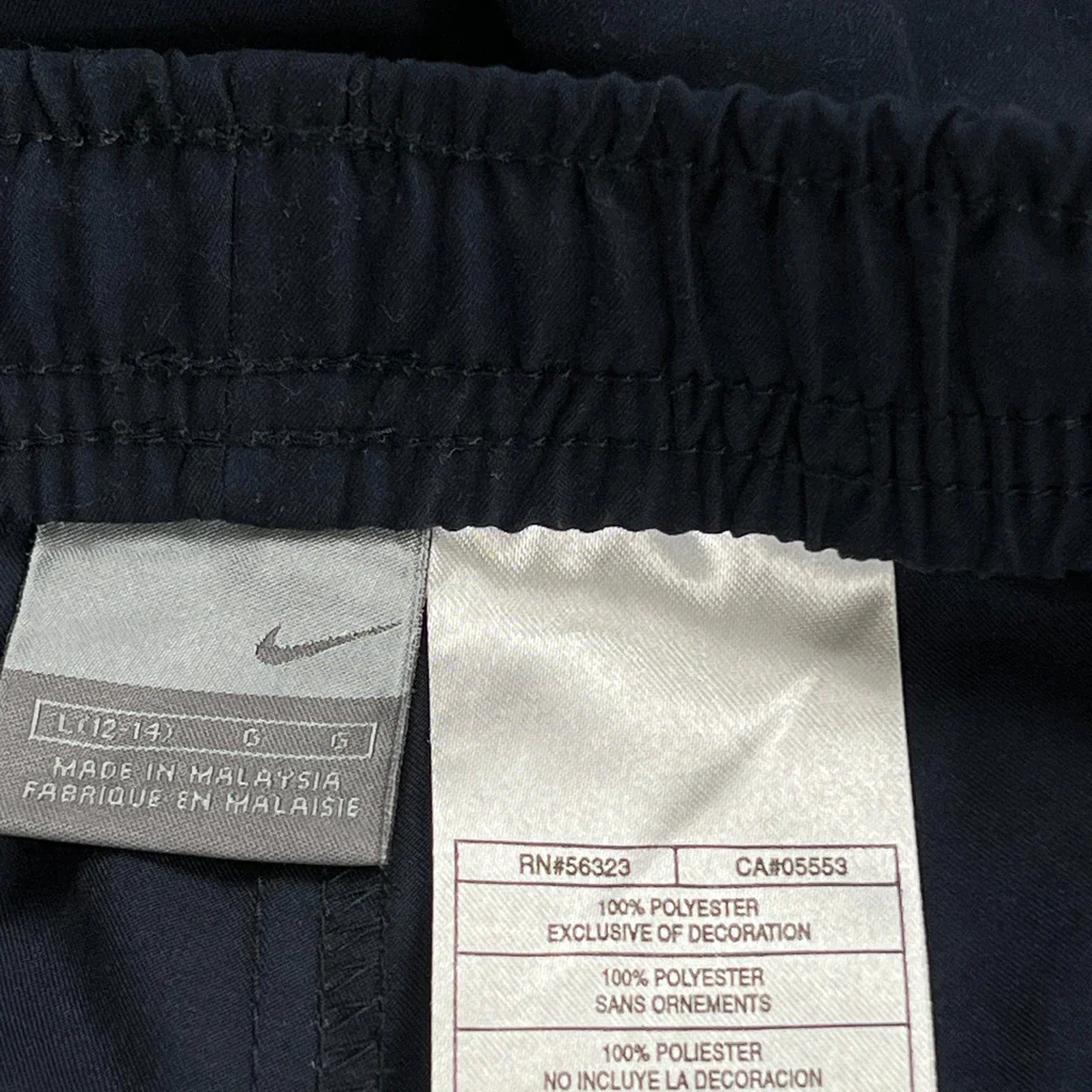 Nike Track Pants - Large Navy Polyester - Image 3