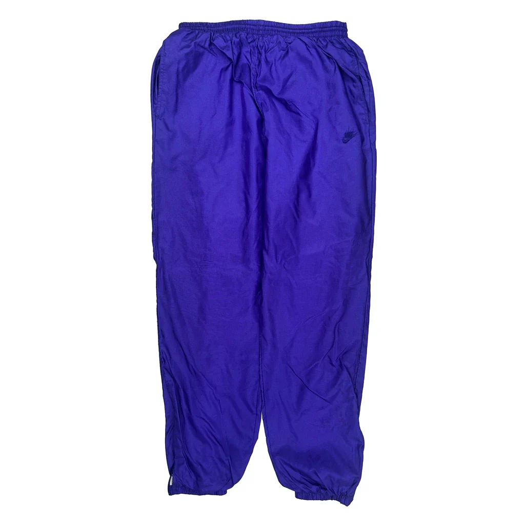 Nike Track Pants - Large Purple Polyester - Image 2