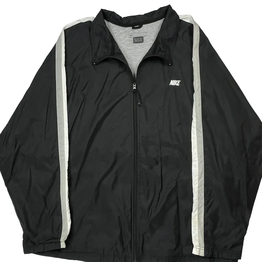 Nike Windbreaker - 2XL Black Polyester - Image 4