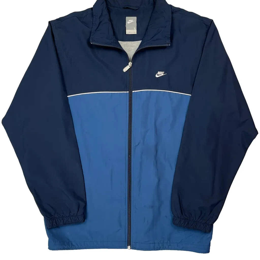 Nike Windbreaker - Large Blue Polyester - Image 5