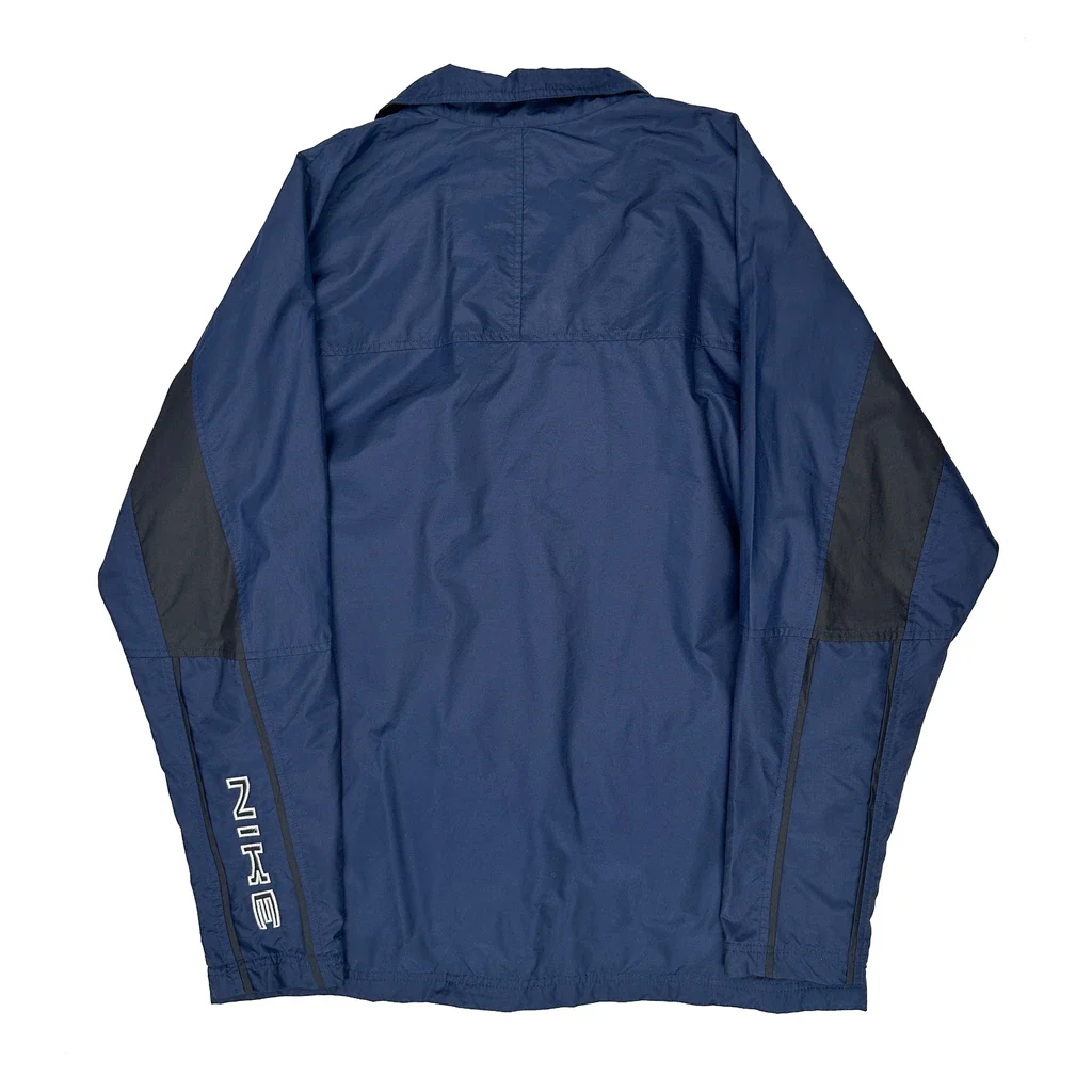 Nike Windbreaker - Large Blue Polyester - Image 2
