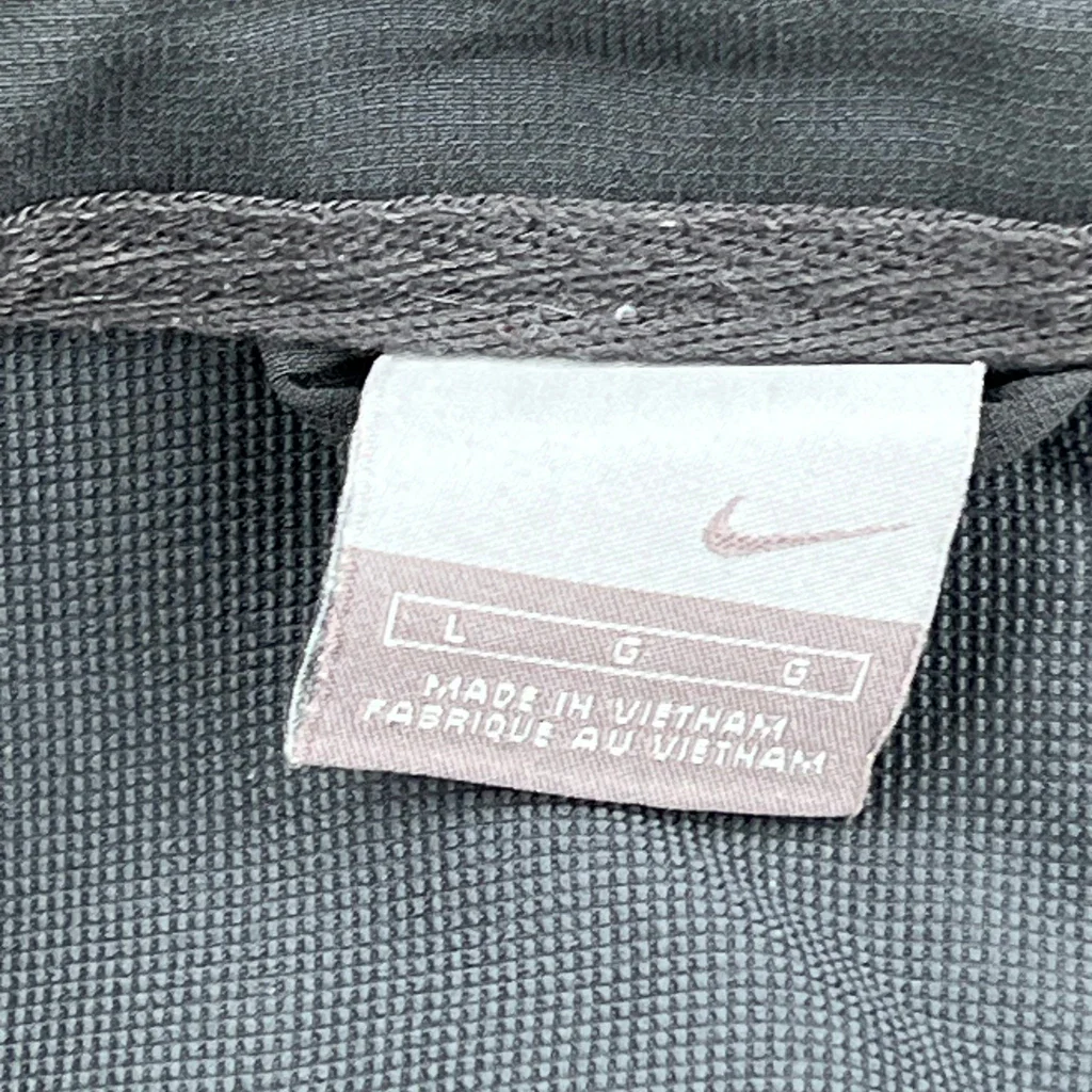 Nike Windbreaker - Large Gray Polyester - Image 3