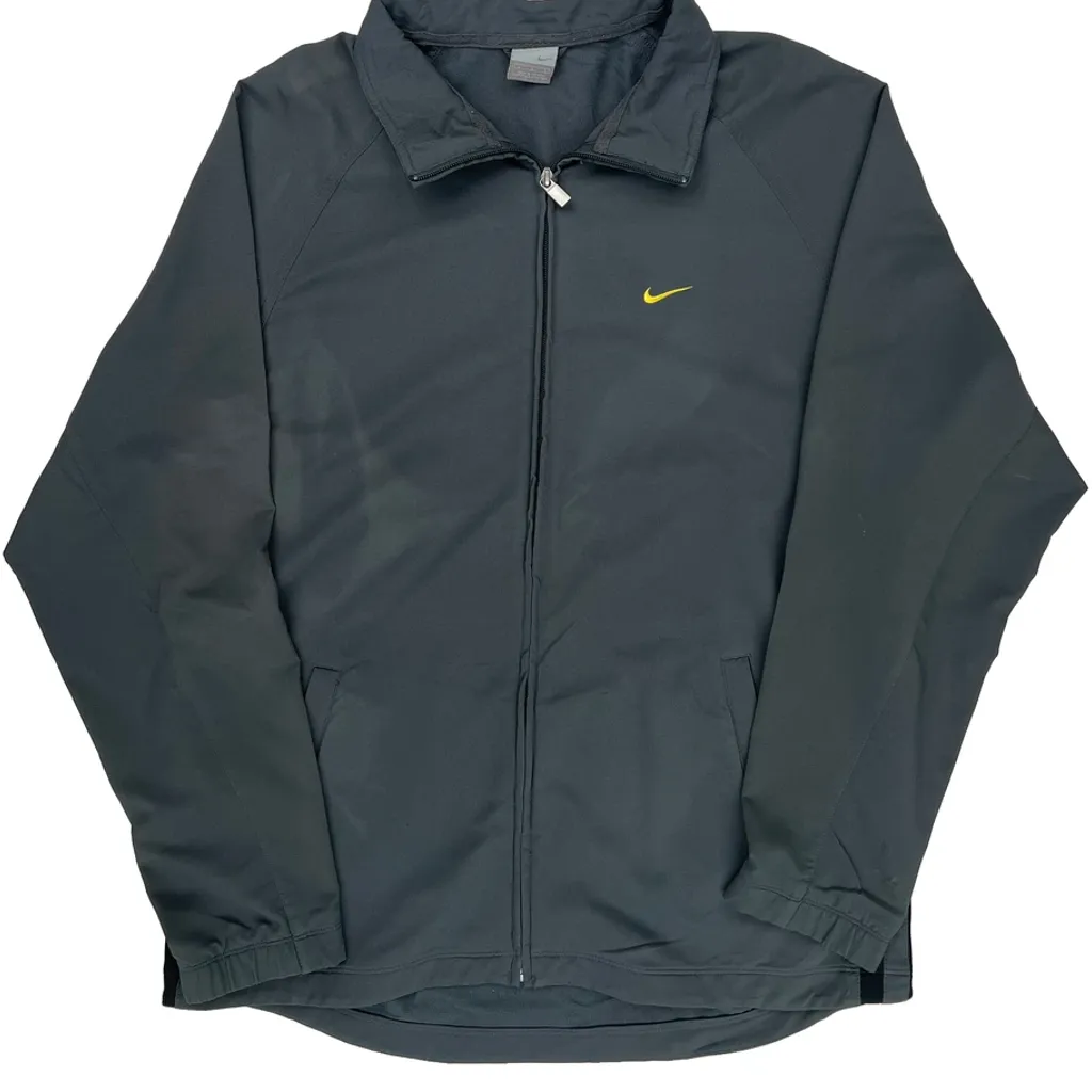 Nike Windbreaker - Large Gray Polyester - Image 4