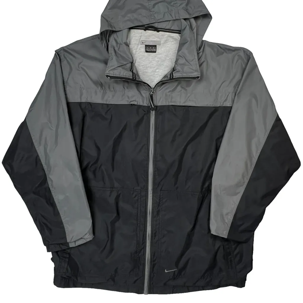 Nike Windbreaker - Large Gray Polyester - Image 5