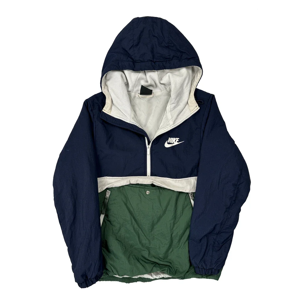 Nike Windbreaker - Small Green Polyester