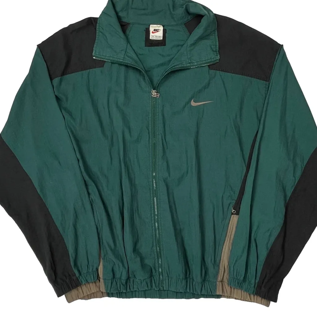 Nike Windbreaker - 2XL Green Nylon - Image 4
