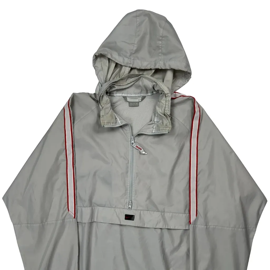 Nike Windbreaker - 2XL Grey Polyester - Image 4