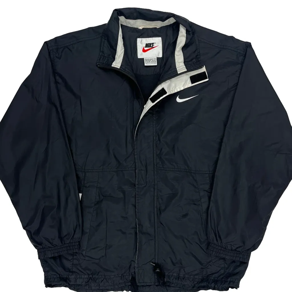 Nike Spellout Windbreaker - Small Navy Nylon - Image 5