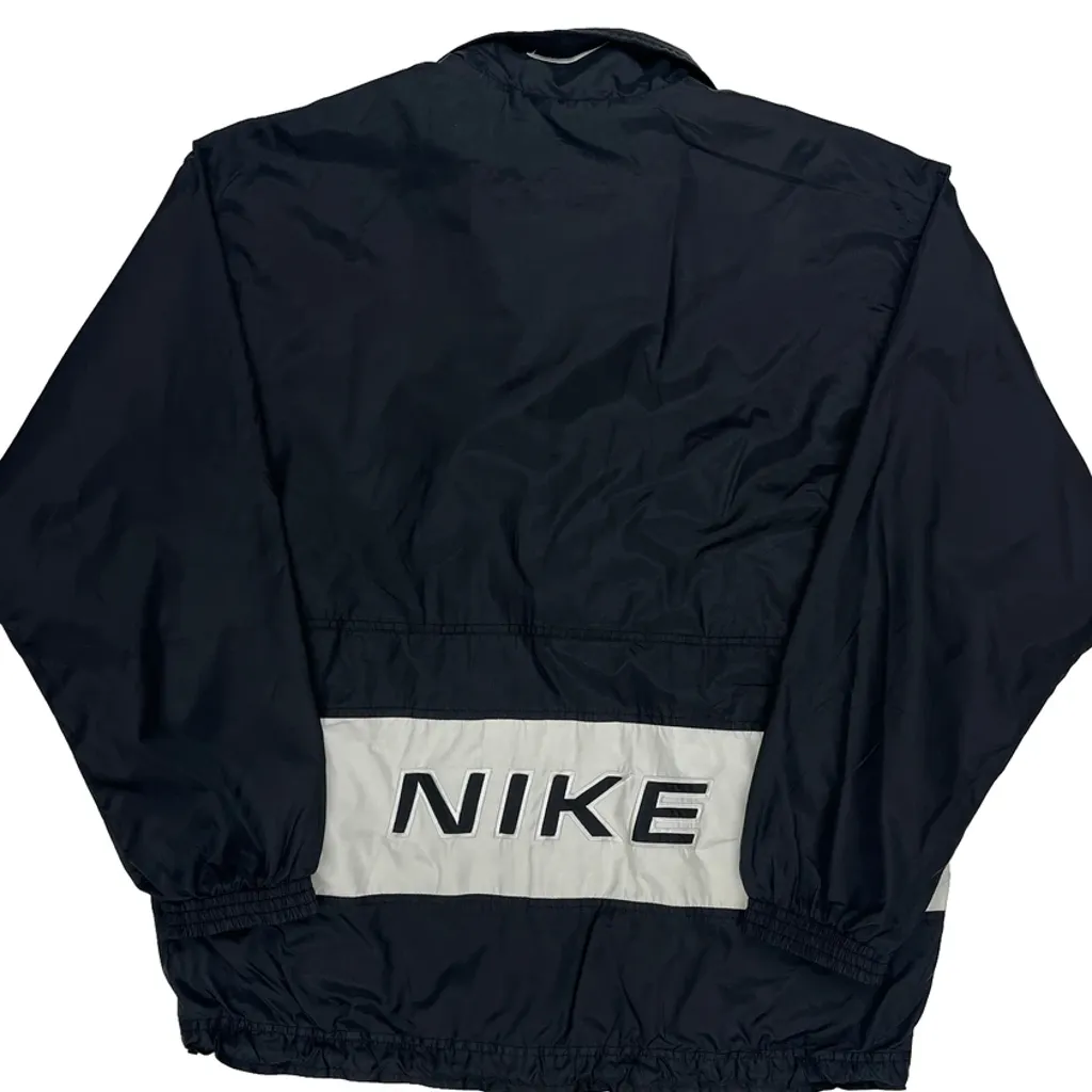 Nike Spellout Windbreaker - Small Navy Nylon - Image 7